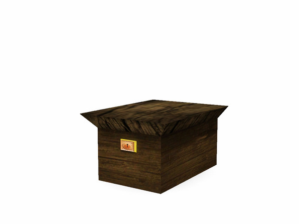 Sims 3 — Heritage Bedroom Decor Box by wolfspryte — part of the Heritage Bedroom Collection Just an old box that was