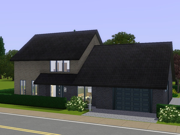Sims 3 — Ada by dorienski — A contemporary family house with open-plan living, dining and kitchen area, a laundry room, a