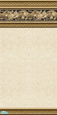 Sims 2 — jsf2DentScrollLinen by jsf — Wood carved in a dentile style holds an elegant border of scrolled leaves and a