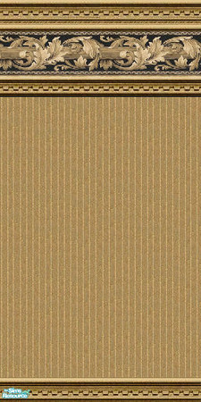 Sims 2 — jsf2DentScrollRibbed by jsf — Wood carved in a dentile style holds an elegant border of scrolled leaves and a