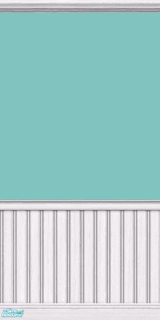 Sims 2 — Cool Blue with Wainscoting by sadie7684 — Paint for your sims.
