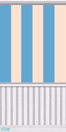 Sims 2 — Jacaranda & Peach Fuzz with Wainscoting by sadie7684 — Paint for your sims.