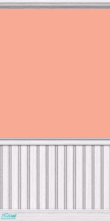 Sims 2 — Ravishing Coral with Wainscoting by sadie7684 — Paint for your sims.