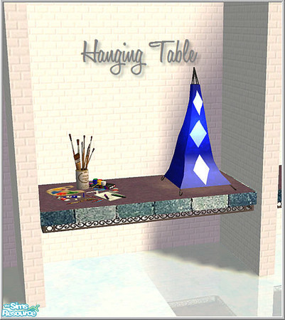 Sims 2 — Happy Blues chill - B43 Walltable by Birgit43 — 