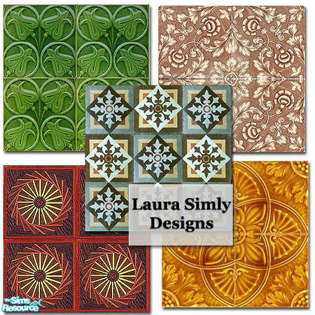 Sims 2 — Laura Simly Victorian Floor Set by debs913 — Five intriguing floors to compliment your Victorian design.