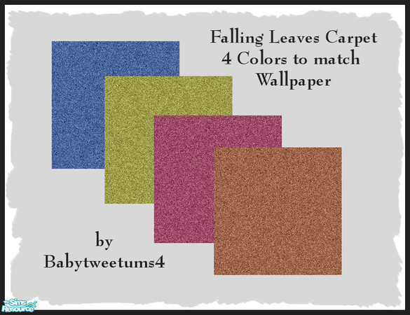 Sims 2 — Falling Leaves Carpet by babytweetums4 — This was carpet was made to match my Falling Leaves Wallpaper. Colors