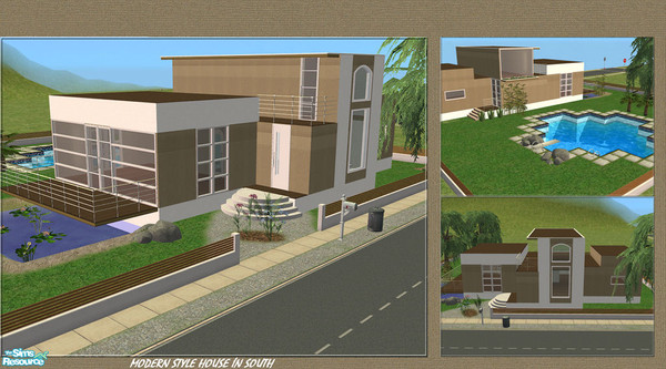 Sims 2 — V-22 by Veronn — Modern Style House İn South By Veronn Good Game... 