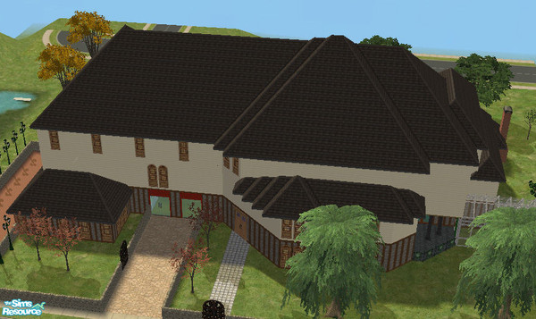 Sims 2 — Briney Fjord - 3 Briney Drive (A Phantasm Mansion Remodel) by APhantasm — This is a remodel of my A Phantasm