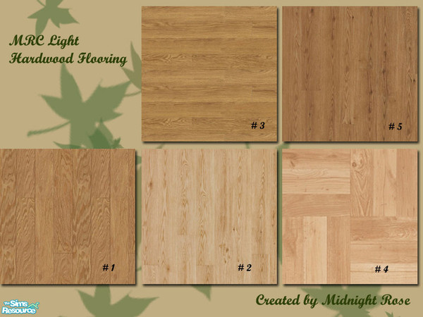 Sims 2 — MRC Light Hardwood Floors by MidnightRose — Inexpensive light hardwood floor tiles. Created by Midnight Rose.