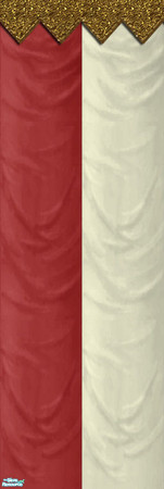 Sims 2 — Circus Royale Fabric Wall #1 by estatica — Elegant and timeless, this fabric was made to endure the worst