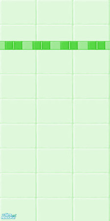 Sims 2 — Lime Green Tile Wall by mskitty — This is a Recolor of a Maxis original