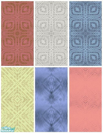 Sims 2 — Set Fuksja by Ktosiu111 — 6 modern wallpapers