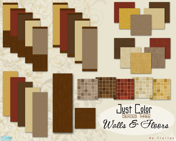 Sims 2 — Just Color Series Three - Walls and Floors by froilan — Just color and nothing more. Caramel apples on a fall