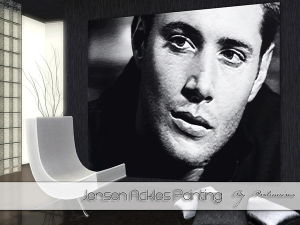 Sims 3 — Jensen Ackles Painting by Pralinesims — By Pralinesims