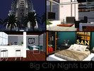 Sims 3 — Big City Nights Loft by danielaoecksler — The loft has 1 living room, 1 kitchen, 1 dining room, 1 bedroom, 1