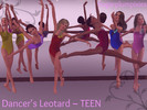 Sims 3 — Dancer's Leotard ~ TEEN by sugarplumpixies2 — A Modern leotard for an aspiring dancer. 2 recolor-able areas. For