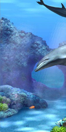 Sims 3 — Dolphin Mural 1 Karyn by Kaydarragh2 — Lovely Dolphin Underwater Scene