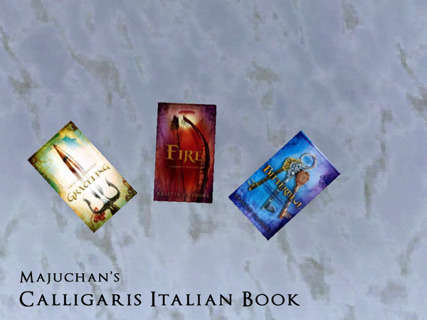 Sims 3 — Calligaris Italian Book by Majuchan — Kristine Cashore's Graceling Triology: Graceling, Fire and Bitterblue.