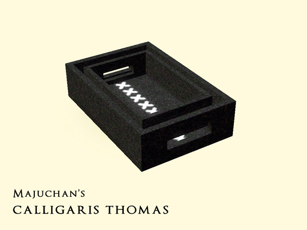 Sims 3 — Calligaris Thomas by Majuchan — Set of two rectangular trays (one large and one small). Useful and elegant, they