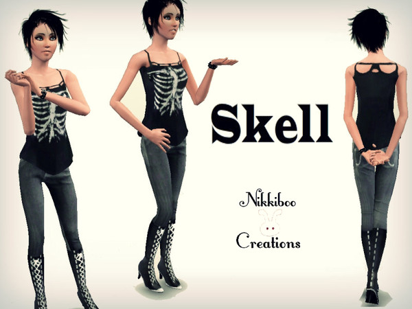 Sims 3 — Skell by XxNikkibooxX — Recolorable. Available for everyday, sleep, and athletic. Enjoy!