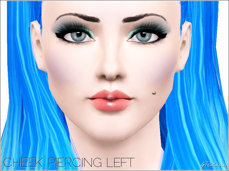 Sims 3 - Cheek Piercing Duo by Pralinesims - New cheek piercings for your s...