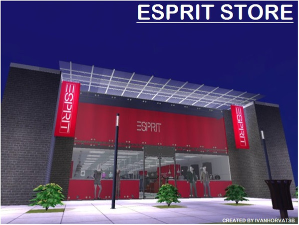 Sims 2 — ESPRIT STORE by ivanhorvatsb — ESPRIT STORE; complete furnishing and decorating