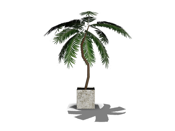 Sims 3 — Pontus - Tropical plant by lilliebou — -One recolorable palette -205 Simoleons