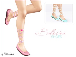 Sims 3 — Ballerina Shoes by Pralinesims — 4 recolorable areas