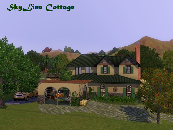 Sims 3 — Skyline Cottage by fellasimsette — Skyline Cottage is a lovely little cottage, perfect for a small family !
