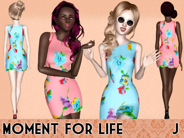 Sims 3 — Moment For Life Dress by mysteryjack1 — A pretty floral dress :)