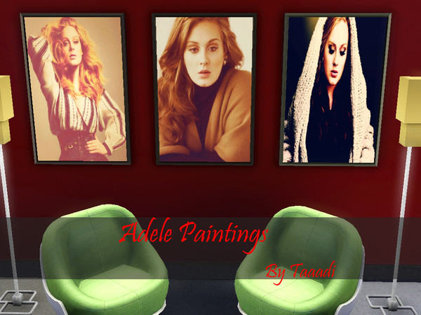 Sims 3 — Adele Paintings by Taaadi — I hope you like it! Don't forget to comment!