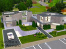 Sims 3 — Success v1 by areeana2 — A beautiful simple home with sky lights,parking area,a pool, basement/dining area, 2