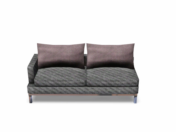Sims 3 — Sojourne Living Loveseat by wolfspryte — part of the Sojourne Livingroom Collection Whether monochromatic fabric