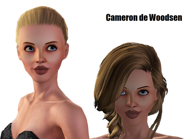 Sims 3 — Cameron de Woodsen NO CC by Illawara — I've made her free of sliders, skins and CC, except for her pictured