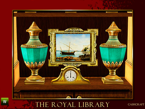 Sims 3 — Royal Library Vase by Cashcraft — It's an ancient Egyptian artifact, but no worries--it's completely harmless.