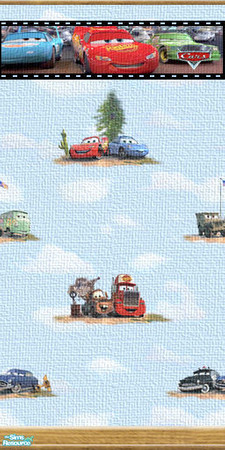 Sims 2 — Cars - wallpaper04 by perelinka — Wallpaper with stripe C.