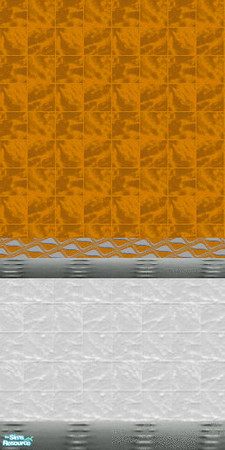 Sims 2 — Orange and White Marble Tile Wall by kalamitykt — Omigosh orange and white marble tile set for your sims! Can be