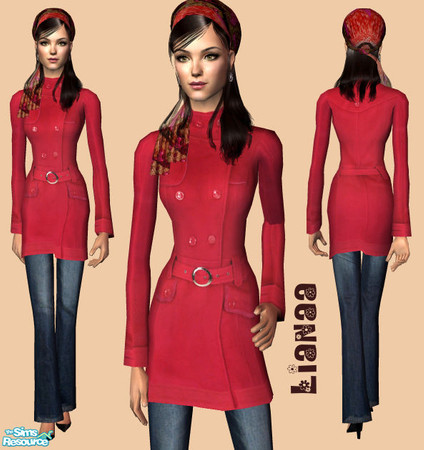 Sims 2 — Set 291 Amy by Lianaa - red by Lianaa — Set 291 Amy by Lianaa - red