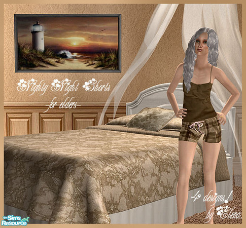 Sims 2 — Nighty Night Shorts for Elders by TSR Archive — A set of 5 new PJs for your elder females. Enjoy!