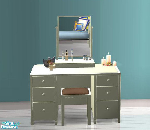 Sims 2 — PBBedroom - Recolor cream - Vanity creamwood by ShinoKCR — 