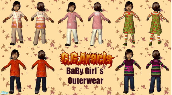 Sims 2 —  by C.G.Aracis — A cute baby girls outerwear for your sims.Have fun:) The hair in the picture is by Nikisatez05.