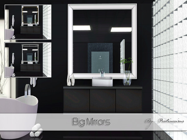 Sims 3 — Big Mirrors by Pralinesims — By Pralinesims