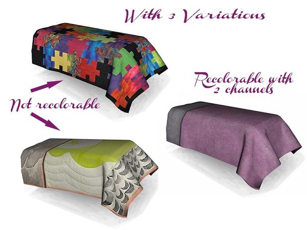 The Sims Resource - Ung999_Blanket 03 for Single Bed