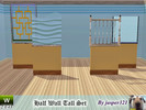 Sims 3 — Tall Half Wall Set by jasper321 — A set of half walls that are just a bit taller, partition a room where a wall