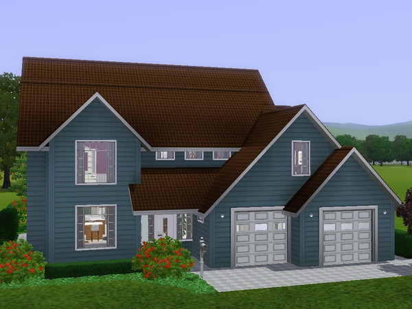Sims 3 — Jones by dorienski — A traditional family home with an American touch. Downstairs is an open-plan living,