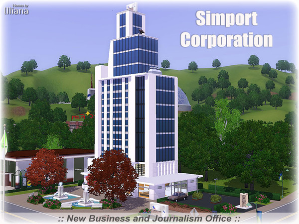 Sims 3 — Simport Corporation by Illiana — One of the top employers of business minded and journalist sims, Simport