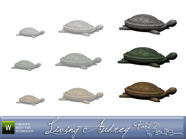 Sims 3 — Audrey Livingroom Turtle large by BuffSumm — Decorative object matching the Audrey Livingroom suitable for the