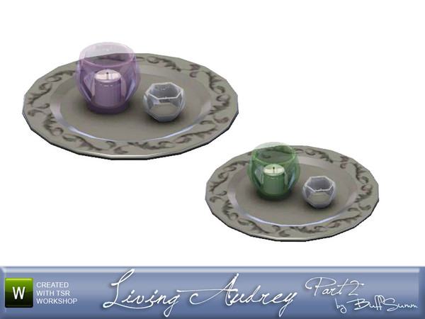 Sims 3 — Audrey Livingroom Plate by BuffSumm — Decorative object matching the Audrey Livingroom suitable for the *Audrey
