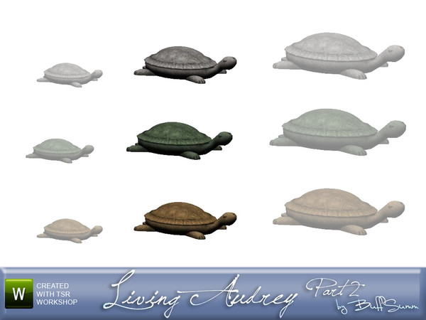 Sims 3 — Audrey Livingroom Turtle medium by BuffSumm — Decorative object matching the Audrey Livingroom suitable for the