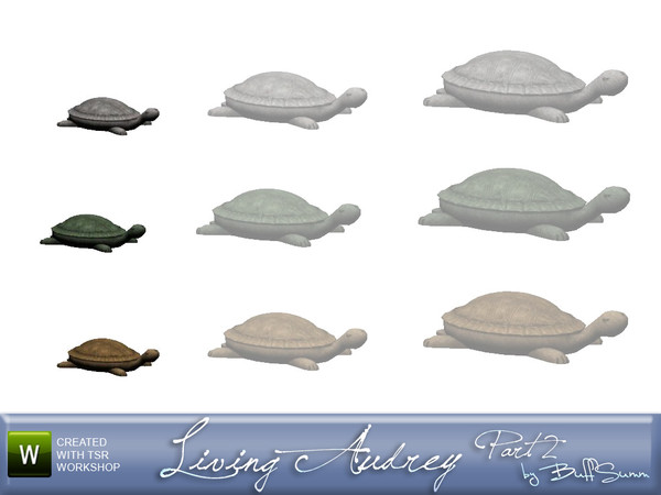 Sims 3 — Audrey Livingroom Turtle small by BuffSumm — Decorative object matching the Audrey Livingroom suitable for the